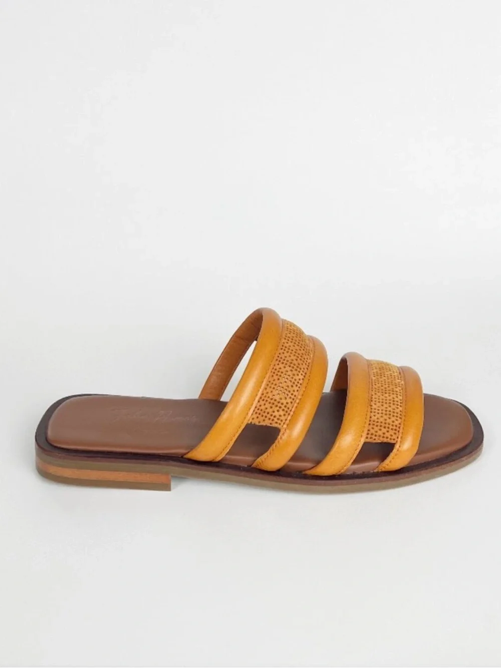 John Rmor Leather Slide Sandals - Picture 3 of 9
